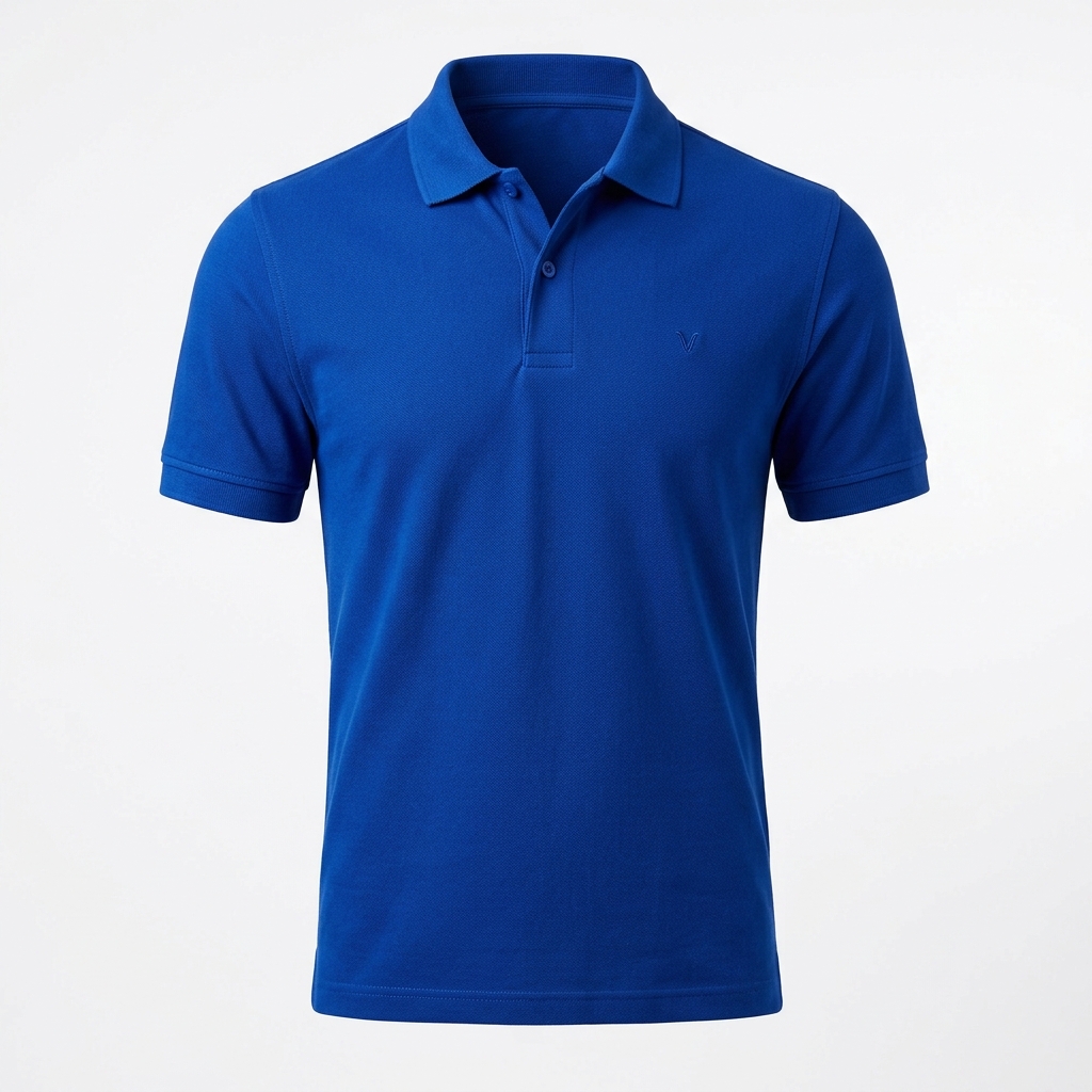 SHIFU Royal Cobalt Slim Fit Polo T-Shirt